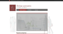 Desktop Screenshot of ferrazasesores.com