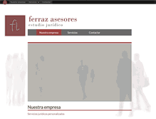 Tablet Screenshot of ferrazasesores.com